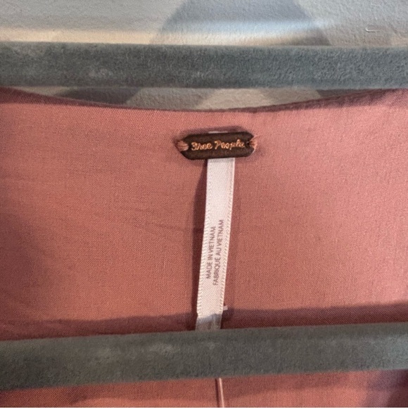 FREE PEOPLE Sz XS Lennon Dress Ruffle Neck Maxi Length Bohemian Patterned NEW - Picture 4 of 15